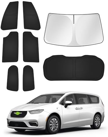 Canvcle Sunshades for Chrysler Pacifica 2017-2025 2026 Accessories Windshield by Canvcle