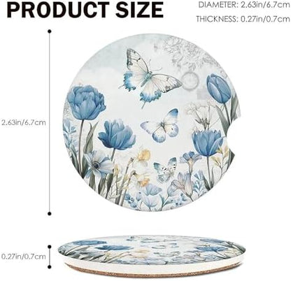 Butterfly Car Coasters Set of 2 - Image 3