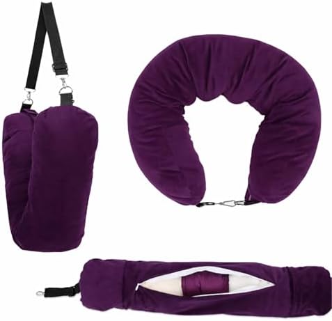 Stuffable Neck Pillow for Travel, Packable Neck Pillow by NK+HealthCare