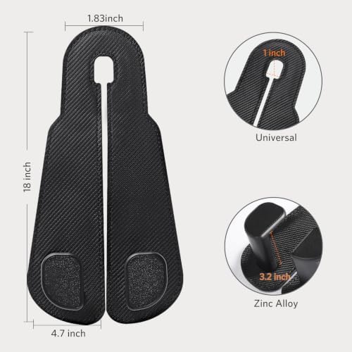 CoBak Extra Wide Car Seat Back Hooks, Premium Stitched Leather Headrest Hangers - Image 4