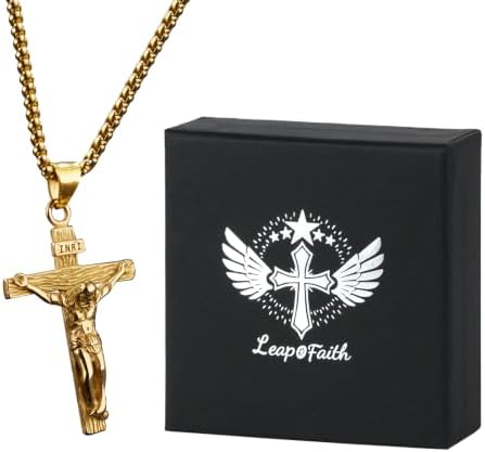 Cross Charm for Car Rearview Mirror Pendant Men Crucifix Necklace Car Hanging - Image 6