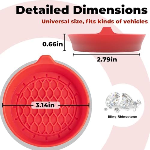 BFXM 2 PCS Car Cup Coasters, Cup Holder Coaster - Image 2