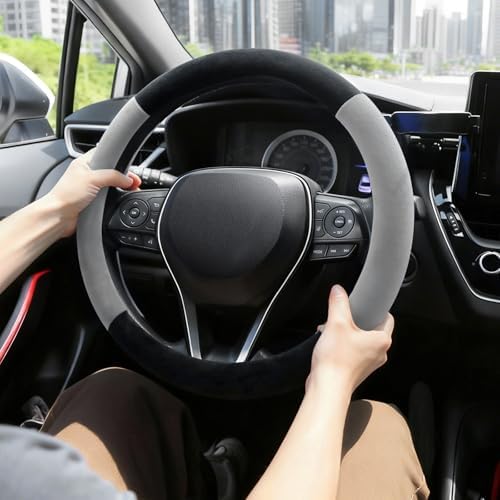 SEG Direct Plush Steering Wheel Cover 14.5"-15" Heavy-Duty, Summer Winter - Image 2