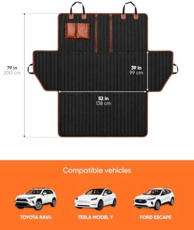 Owleys SUV Cargo Liner for Dogs, Waterproof Trunk Cover, 79 x 52 in - Image 2