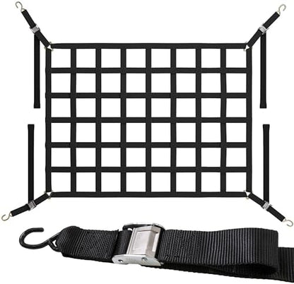 US Cargo Control Cargo Nets for Pickup Truck Bed 5.5 FT x 4.2 FT, Adjustable by USCargoControl