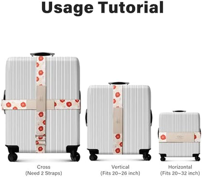 Luggage Straps for Suitcases, Adjustable Luggage Elastic Belt, Travel - Image 3