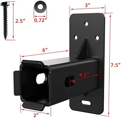 Hitch Wall Mount, Wall Mount Bike Rack Hitch, Hitch Cargo Carrier - Image 4