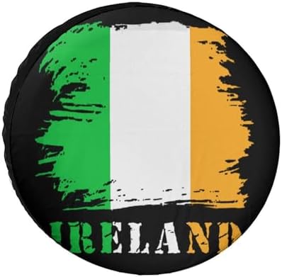 Generic Vintage Ireland Irish Flag Tire Covers, Dust-Proof Weatherproof Wheel by Unknown