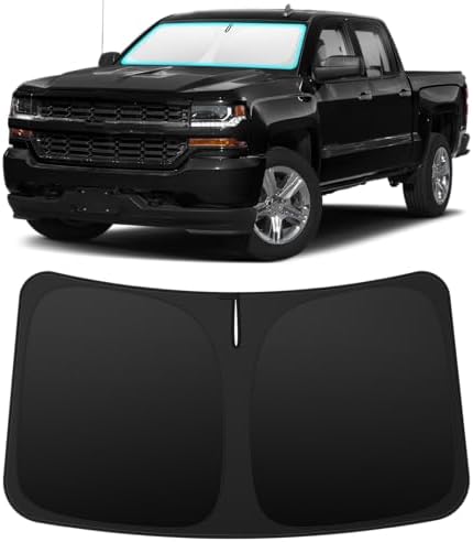INSAUTO Windshield Sun Shade for Chevrolet Silverado/GMC Sierra 2014-2018 by INSAUTO