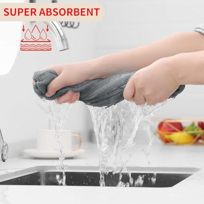 Homaxy 100% Cotton Waffle Weave Kitchen Dish Towels 4-Pack - Image 3