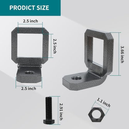 Anti Rattle Hitch Clamp 2.5" Heavy Duty Steel Hitches - Image 2
