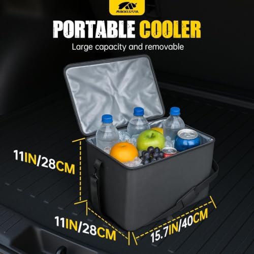 MIKKUPPA Trunk Organizer with Lid - 95L Car Organizer with Cooler - Image 3