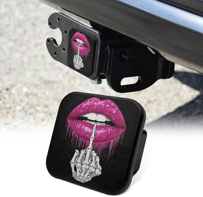 2 Inch Skeleton Hand Sexy Lips Trailer Hitch Cover Rubber Receiver Tube Plug Cap by Unknown