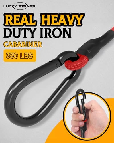 8 Pack 72" Carabiner Bungee Cords Heavy Duty Outdoor, 190 Lb Break Strength - Image 3
