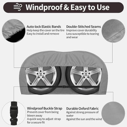PureFit Waterproof Dual-Axle Tire Cover 30"-33" 2 Packs - Image 7