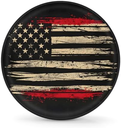 Flag Spare Tire Cover 14in Spare Wheel Covers Tire Storage Cover by YoYoYuchong