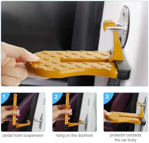 Car Door Step for Easy Roof Access -Multi-Foldable Aluminum Alloy Car Step Hook - Image 3