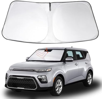 Windshield Sun Shade Sunshade for 2020-2024 2025 2026 Kia Soul by LHFLIVE