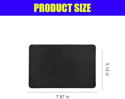 Car Dashboard Anti-Slip Silicone Pad, 7.9''x5.1'' Sticky Adhesive Mat - Image 2