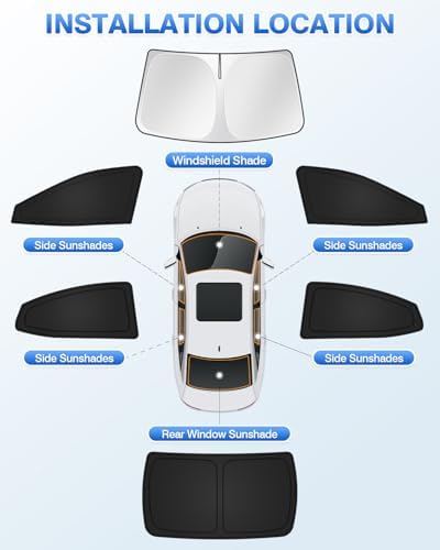 Canvcle Sunshades for 2025 2026 Toyota Camry Accessories Windshield Sun Shade - Image 5