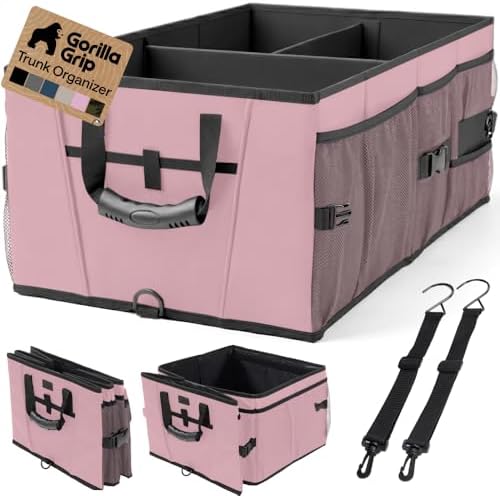 GORILLA GRIP Trunk Organizer for SUV and Cars, Large Capacity by GorillaGrip