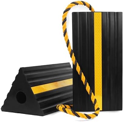 MaxxHaul 50019 Heavy Duty 3-Sided Rubber Wheel Chock by MaxxHaul
