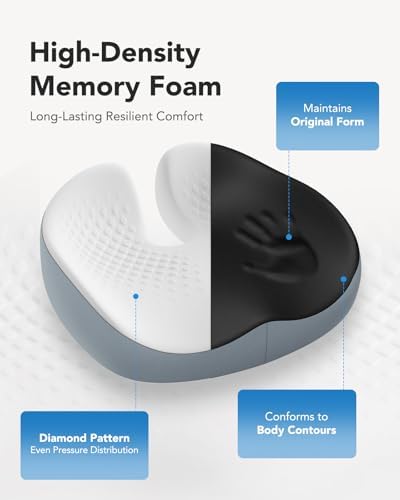 HUANUO Seat Cushion for Office Chair, Extra Large Memory Foam Cushion for - Image 4