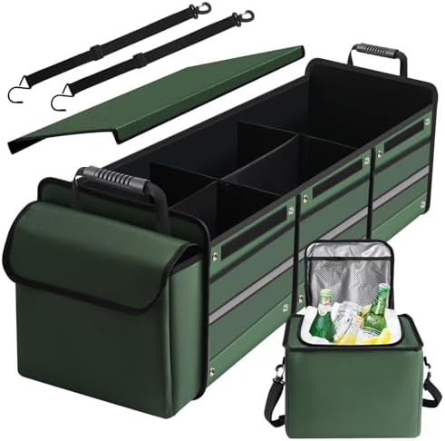Snuopfy Car Trunk Organizer, 115L Heavy Duty Collapsible Trunk Storage by CarTrunkOrganizer
