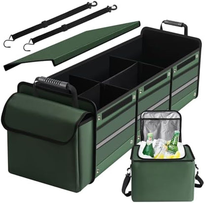 Snuopfy Car Trunk Organizer, 115L Heavy Duty Collapsible Trunk Storage by CarTrunkOrganizer