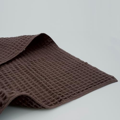 Luxury Organic Japanese Cotton Waffle Bath Towel | Thick, Quick Dry Bathroom - Image 4