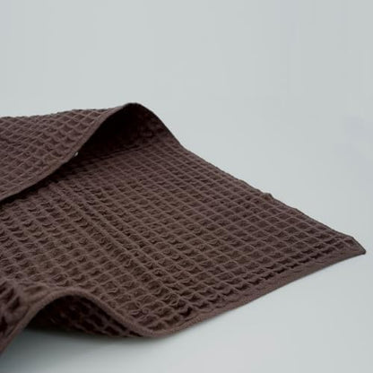 Luxury Organic Japanese Cotton Waffle Bath Towel | Thick, Quick Dry Bathroom - Image 4