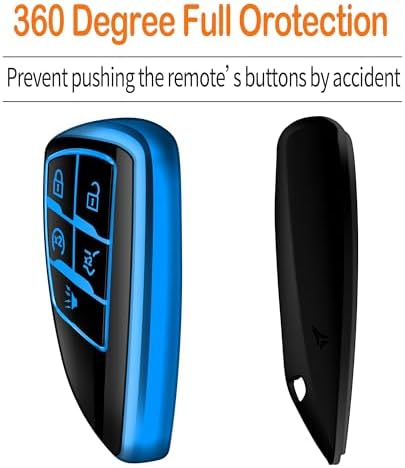 Soft Key Fob Cover with Keychain, 2021-2026 Chevy GMC Smart Key Protector - Image 4