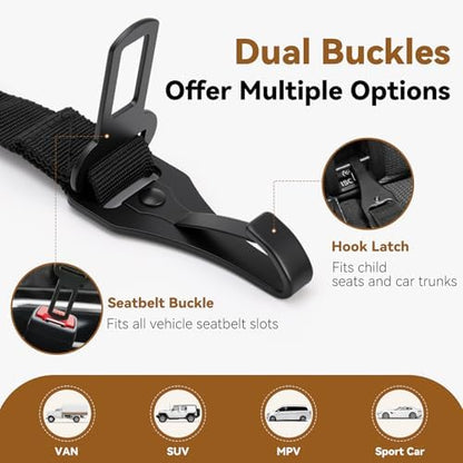 2Pcs Universal Dog Seat Belt for Car, Dog Car Seatbelt - Image 2