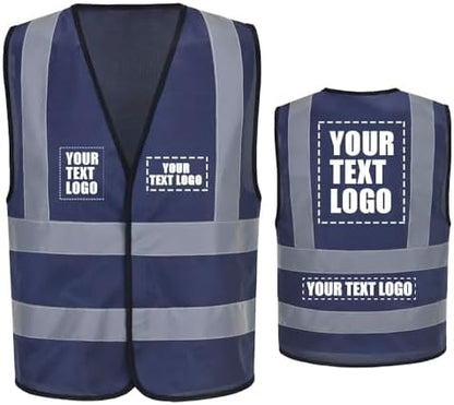 AYKRM 12 colour High visibility viz vest hi vis viz reflective work by AYKRM