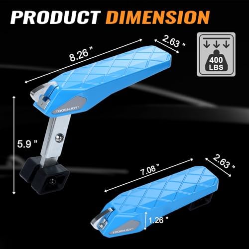 Tooenjoy Folding Car Door Step Vehicle Pedal Ladder - Image 2