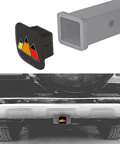 2 Inch Tri-Color 3 Color Logo Trailer Hitch Tube Cover Plug Cap, Rubber - Image 6