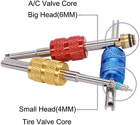 TWTADE Tire Valve Stem Removal Tool Kit, R12 R134a Air Conditioning Valve Core - Image 6