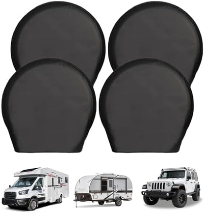 Tire Covers 4 Pack Fit Tire Diameters 24-26inch by Unknown