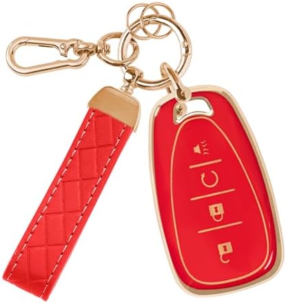 Rislobx Key Fob Cover Fit for Chevy Key, Car Key Case Protector for Volt Bolt by Rislobx