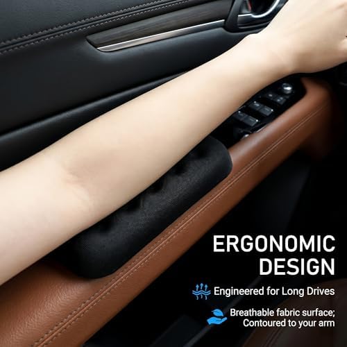 2 PCS Car Armrest Cushion, Memory Foam Elbow Pad - Image 4