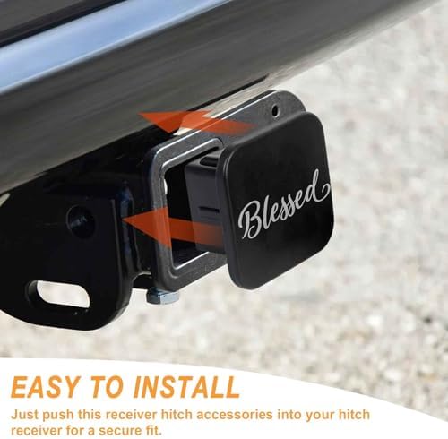 Blessed Tow Hitch Covers Heavy Duty Rubber Trailer Hitch Cover 2" Receiver Plug - Image 4