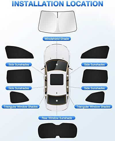Canvcle Sunshades for 2019-2025 2026 Subaru Ascent Touring Accessories - Image 6