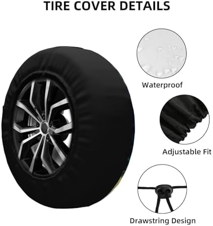 Spare Tire Cover Mountains Nature Scenery Wheel Covers Weatherproof Universal - Image 3