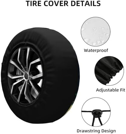 Spare Tire Cover Mountains Nature Scenery Wheel Covers Weatherproof Universal - Image 3