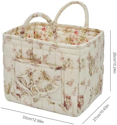 Car Storage Basket for Back Seat, Aesthetic Fabric Storage Basket for Clothes - Image 7