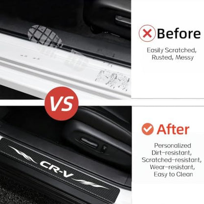 4PCS Car Door Sill Sticker Protecter Compatible - Image 2
