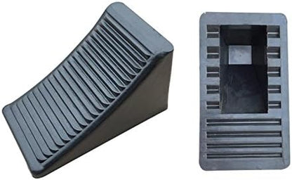 Fasmov 2 Pack Solid Rubber Heavy Duty Wheel Chock, Premium Chock - Image 3