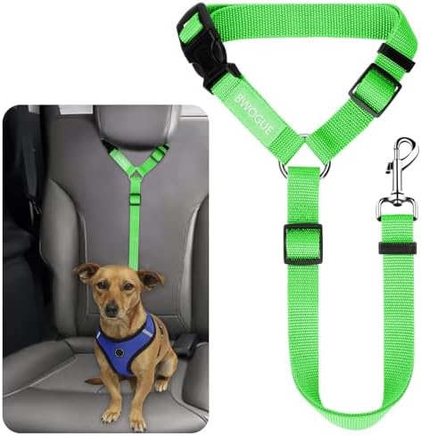 BWOGUE Dog Seat Belt for Car, Headrest Restraint Lead, Non-Elastic by BWOGUEPetHome