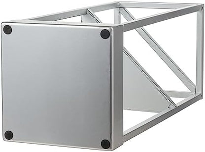 MyGift 20 Inch Tall Modern Silver Tone Metal Geometric Freestanding Entryway - Image 7