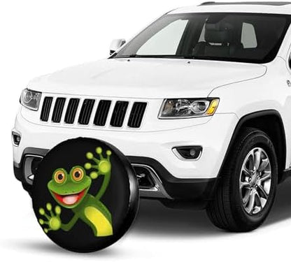 Merry Green Frog Cute Animal Spare Tire Cover Weatherproof Waterproof Tire - Image 4